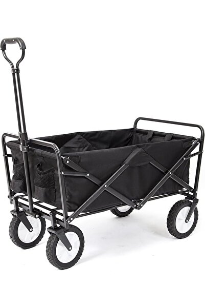 Generic Collapsible Folding Outdoor Utility Wagon, Black