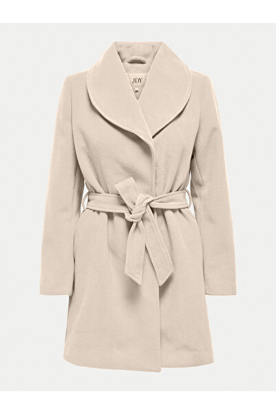 JDY Γυναικείο παλτό ελαφρύ εφαρμογής 15330201 Μπεζ