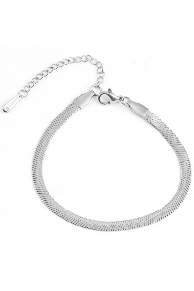 ÖZİL Mağazacılık سوار سلسلة فضية إيطالية من الفولاذ