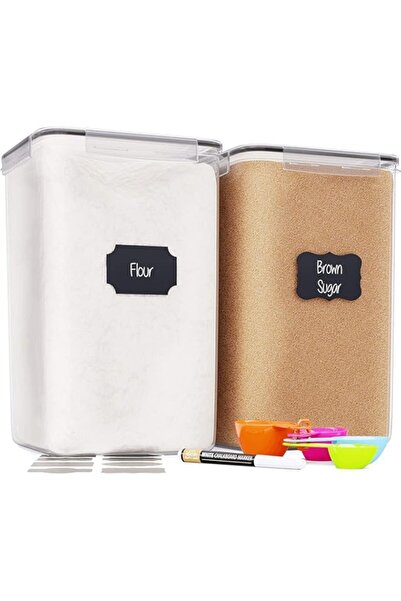 Generic Extra Large Tall Food Storage Containers 7 qt/ 220oz/ 6i5L, For Flour, Sugar - Airtight Kitchen & Pa