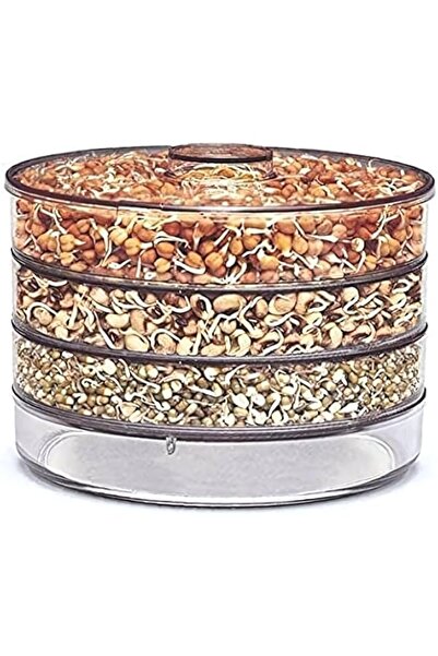 Generic KESI ORNAMENTS Sprout Maker with 4 Compartments for Multi Purpose Use Plastic Grocery Container Spro
