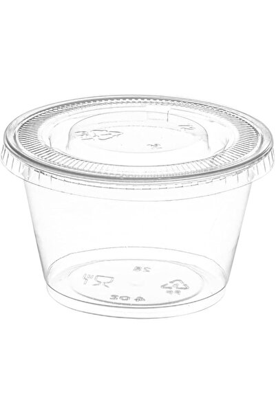 Generic Crystalware, Disposable 5i5ozi Plastic Portion Cups with Lids, Condiment Cup, Jello Shot, Souffl Por