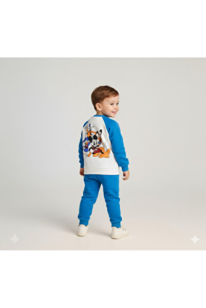 organic kids ŞIK KAREKTERLİ ERKEK ÇOCUK KIŞLIK ŞARDONLU PAMUKLU ALT ÜST TAKIM