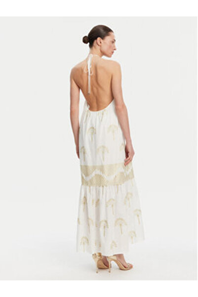 Simona Corsellini Γυναικείο Φόρεμα Καλοκαιρινό P25CPAB02601 Λευκό