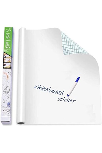 Generic COOLBABY Self Adhesive Whiteboard Sticker Removable Wall Vinyl Peel and Stick Paper School, Office,