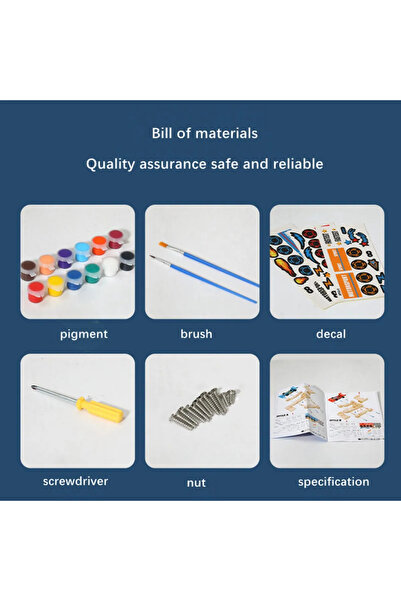 Picodino Wooden Car Set to Assemble and Paint – 3 DIY Kits with Paints, Brushes and Stickers