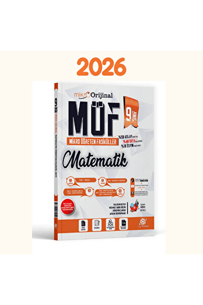 Orijinal Yayınları 2026 Orijinal Mikro 9. Sınıf Matematik ( MÖF ) Mikro Öğret...
