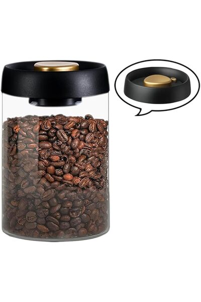 Generic i 900ml/30oz Borosilicate Glass Food Storage Canisters with Airtight Lids - Containers for Coffee, T