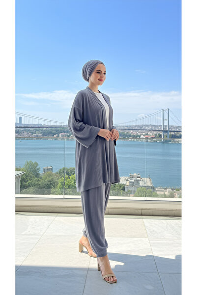 BEKA Kadın Şalvarlı Kimono İkili Takım
