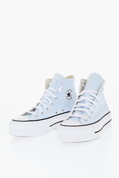 Converse Teniși All Star Chuck Taylor bicolori cu model textil și talpă înaltă