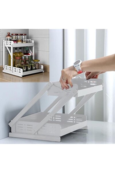 genric منظم رفوف التوابل القابل للسحب من تايكوم للطاولة والخزانة، حامل تخزين ...