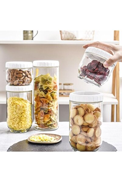 genric برطمانات زجاجية لطيفة بأغطية محكمة الإغلاق، برطمانات تخزين طعام قابلة ...