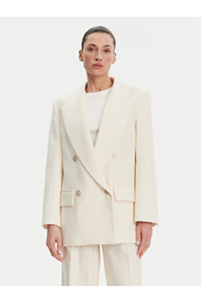 Simona Corsellini Γυναικείο Σακάκι P25CPGI00701 Εκρού