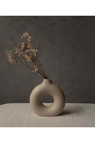 Maison Nur Candles&Decor Simit Vazo Küçük Boy Seramik