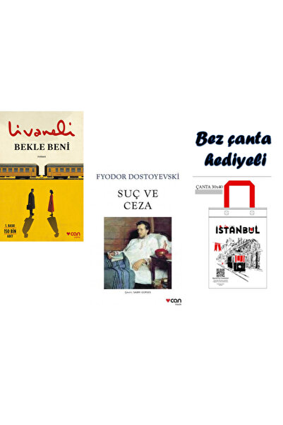 CAN bekle beni - suç ve ceza - bez çanta hediyeli