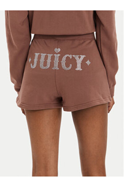 Juicy Couture Γυναικείο Αθλητικό Σορτς JCBHS223825 Καφέ