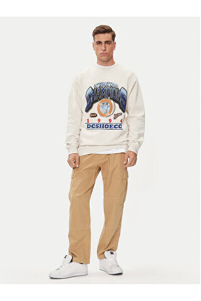 DC Ανδρικό Φούτερ ADYSF03121-SCVW Εκρού