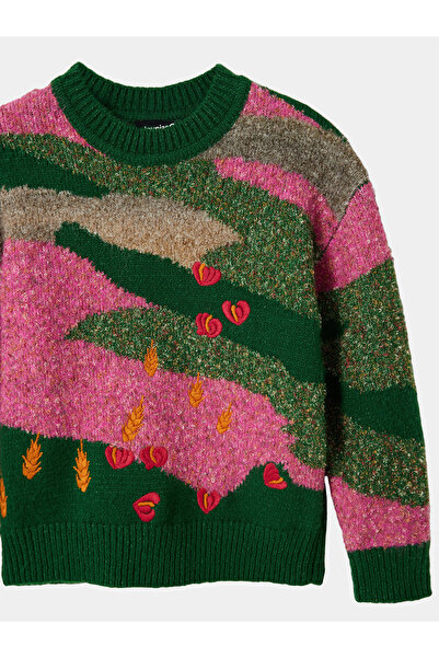 Desigual Πουλόβερ για κορίτσια 23WGJF05 Πολύχρωμο