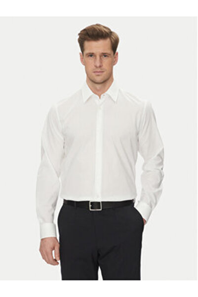 Joop Ανδρικό Πουκάμισο 10018893 30044587 Λευκό