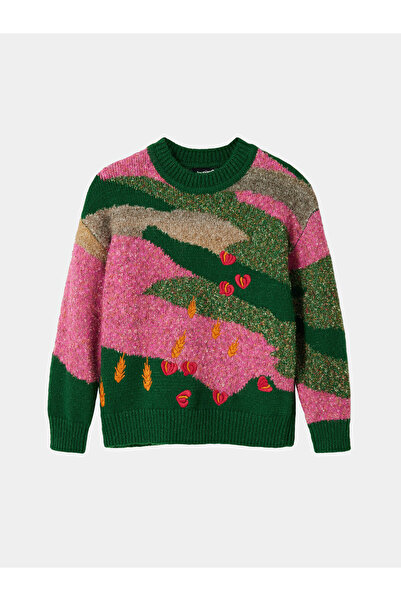 Desigual Πουλόβερ για κορίτσια 23WGJF05 Πολύχρωμο