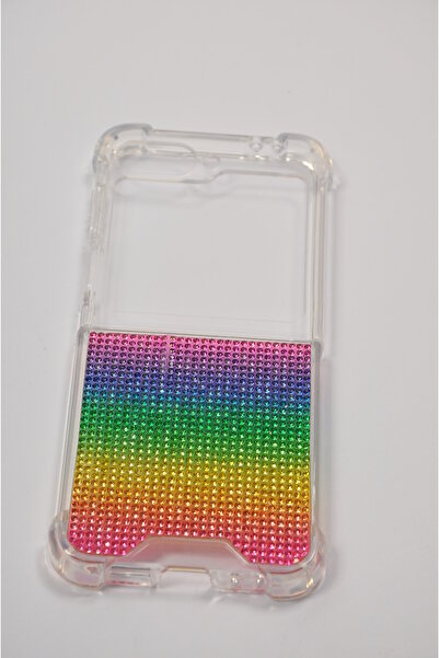 Case collection Samsung Galaxy Flip 7, El Yapımı, Diamonds, Taşlı, Şeffaf Sil...