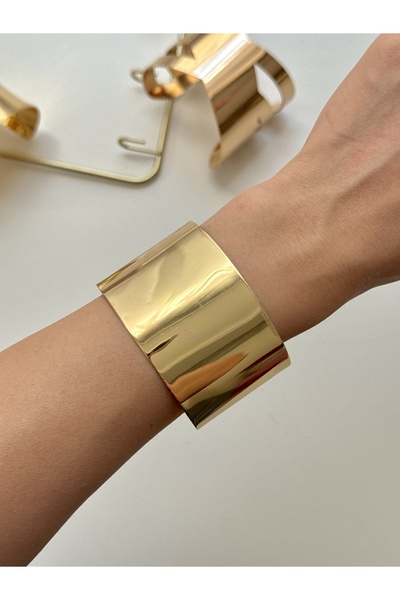 YOUES JEWELRY Kalın Kelepçe Bilezik Ayarlanabilir Unisex