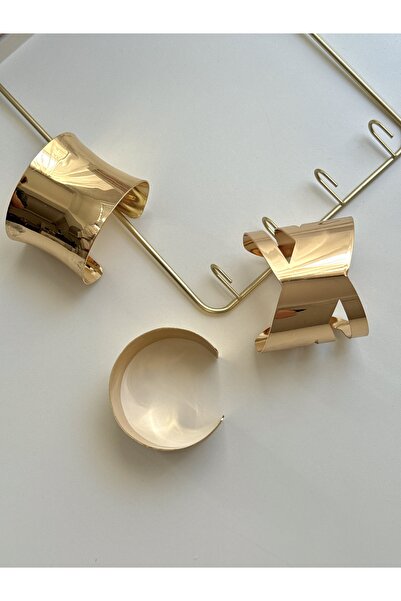 YOUES JEWELRY Kalın Kelepçe Bilezik Ayarlanabilir Unisex