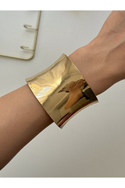 YOUES JEWELRY Kalın Kelepçe Bilezik Ayarlanabilir Unisex