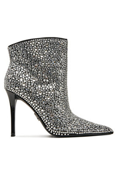 Steve Madden γυναικεία μποτάκια μέχρι τον αστράγαλο SM11003450 ασημί