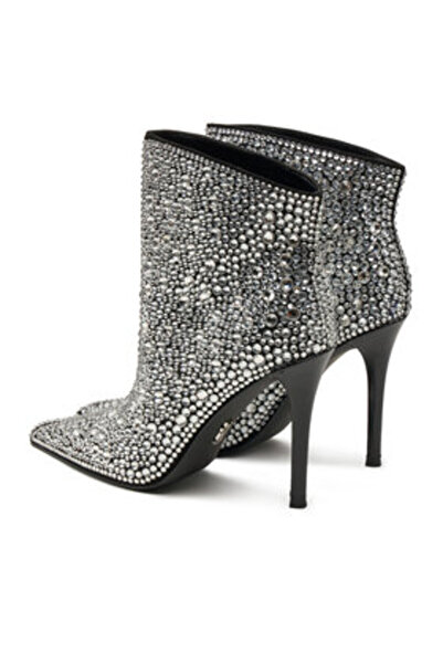 Steve Madden γυναικεία μποτάκια μέχρι τον αστράγαλο SM11003450 ασημί