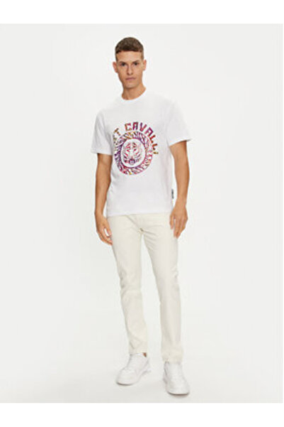 Just Cavalli Ανδρικό T-Shirt 76OAHC17 Λευκό