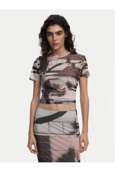 Desigual Γυναικείο T-Shirt 25SWTK99 Μαύρο