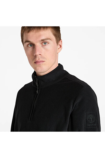 Timberland 1/4 Zip Polar Fleece Men's Black Jacket Tb0A6Hmq0011