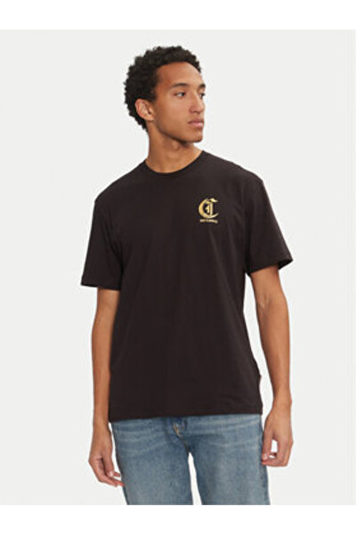 Just Cavalli Ανδρικό T-Shirt 77OAHT02 Μαύρο