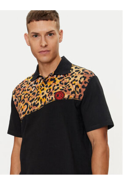 Just Cavalli Ανδρικό Πόλο 76OAG6R2 Μαύρο