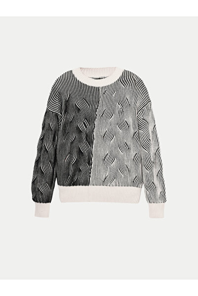 Desigual Γυναικείο Πουλόβερ 24WWJF10 Γκρι