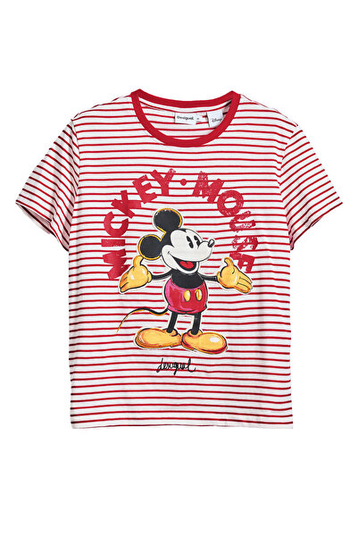 Desigual Γυναικείο T-Shirt 25SWTKAI Κόκκινο