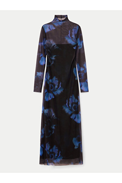 Desigual Γυναικείο Φόρεμα Casual 24WWVK54 Μπλε