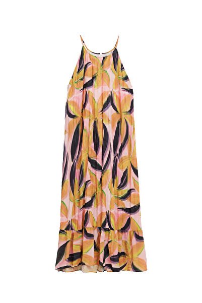 Desigual Γυναικείο Φόρεμα Καλοκαιριού 25SWVW12 Πολύχρωμο