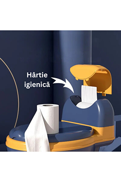 LUDIRO Εργονομικό παιδικό γιογιό με εκπαιδευτική λειτουργία, για μετάβαση στην τουαλέτα, μπλε πορτοκαλί