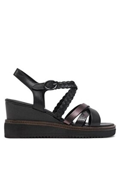 Tamaris γυναικεία σανδάλια 1-28220-42 μαύρα