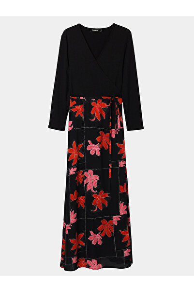 Desigual Γυναικείο Καλοκαιρινό Φόρεμα 24SWVW37 Μαύρο