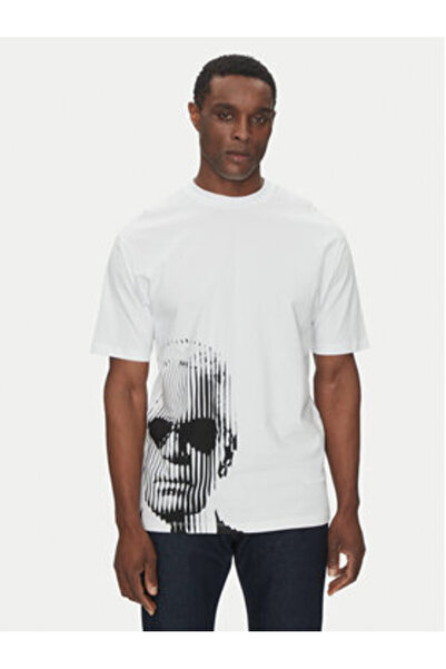 Karl Lagerfeld Ανδρικό T-Shirt 755240 552225 Λευκό