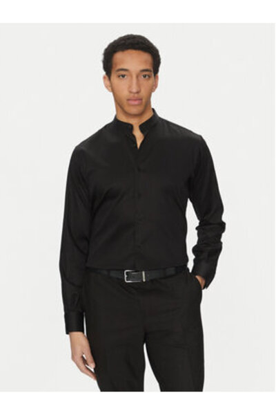 Karl Lagerfeld Ανδρικό Πουκάμισο 605035 552602 Μαύρο