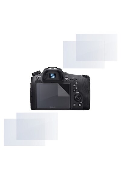 COMANDO Set protectie compatibil cu Sony RX10 IV, Focus Shield, 4 Folii de Silicon Rezistente