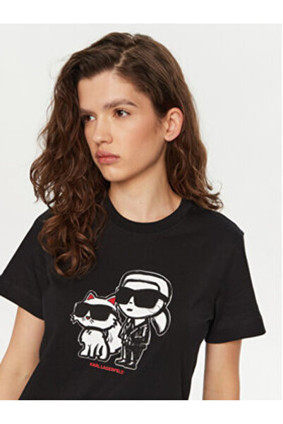 Karl Lagerfeld Γυναικείο T-Shirt A1W17129 Μαύρο