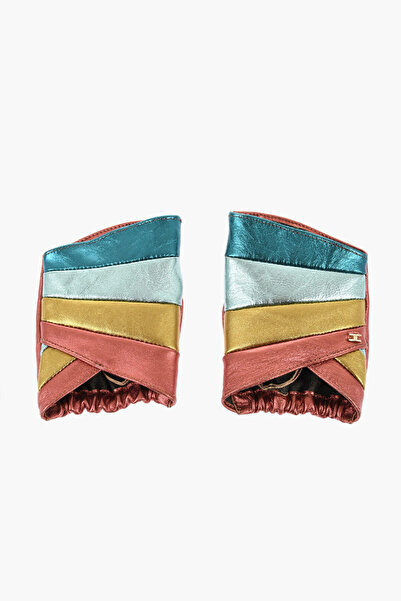 Elisabetta Franchi Leather Fingerless Gloves