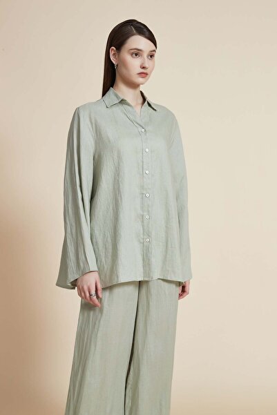 Yola قميص سادة بأكمام طويلة