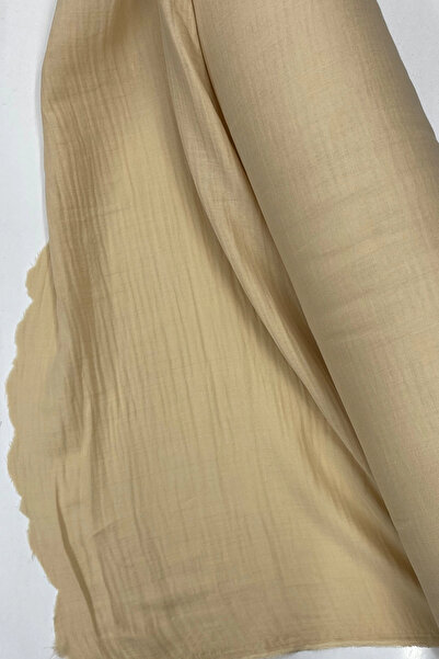 HarmonyAura Multi-Purpose Muslin Cotton Baby Blanket and Blanket Fabric Muslin Cloth Beige 80