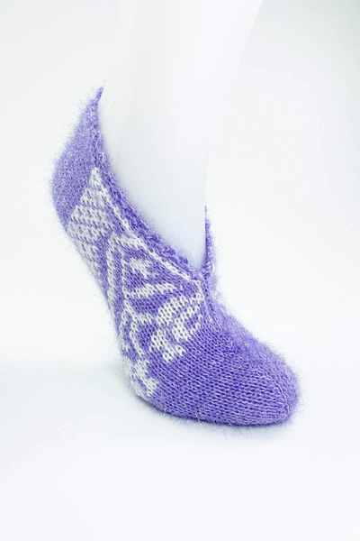 HarmonyAura Hand Knitted Winter Stylish Women's Wool Booties D2